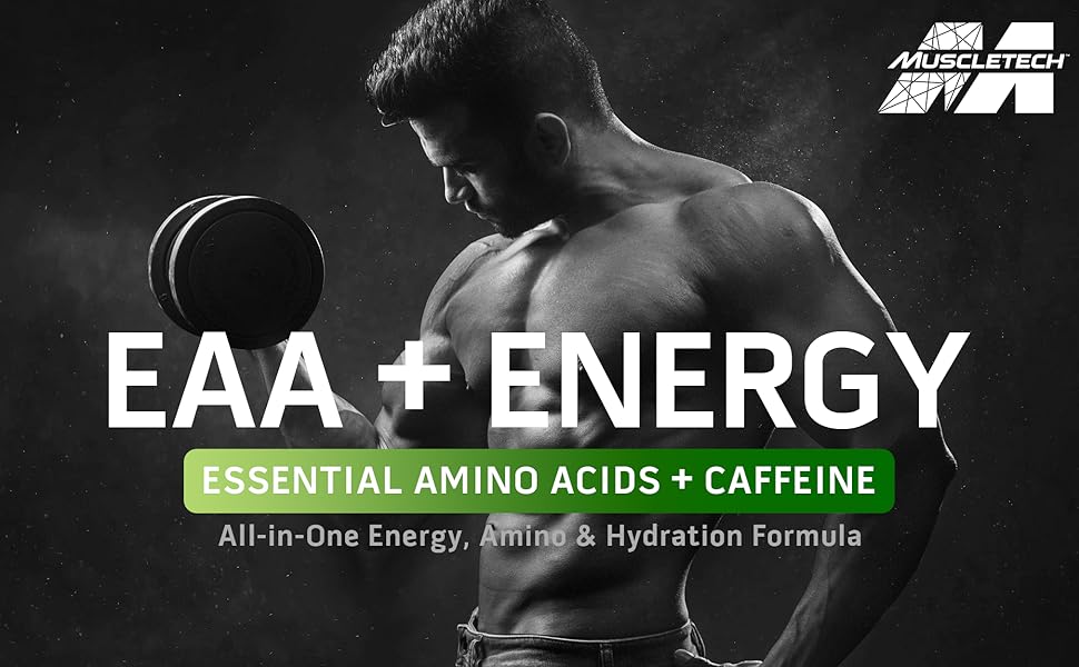 MuscleTech EAA+Energy – Sour Apple – 30 Servings