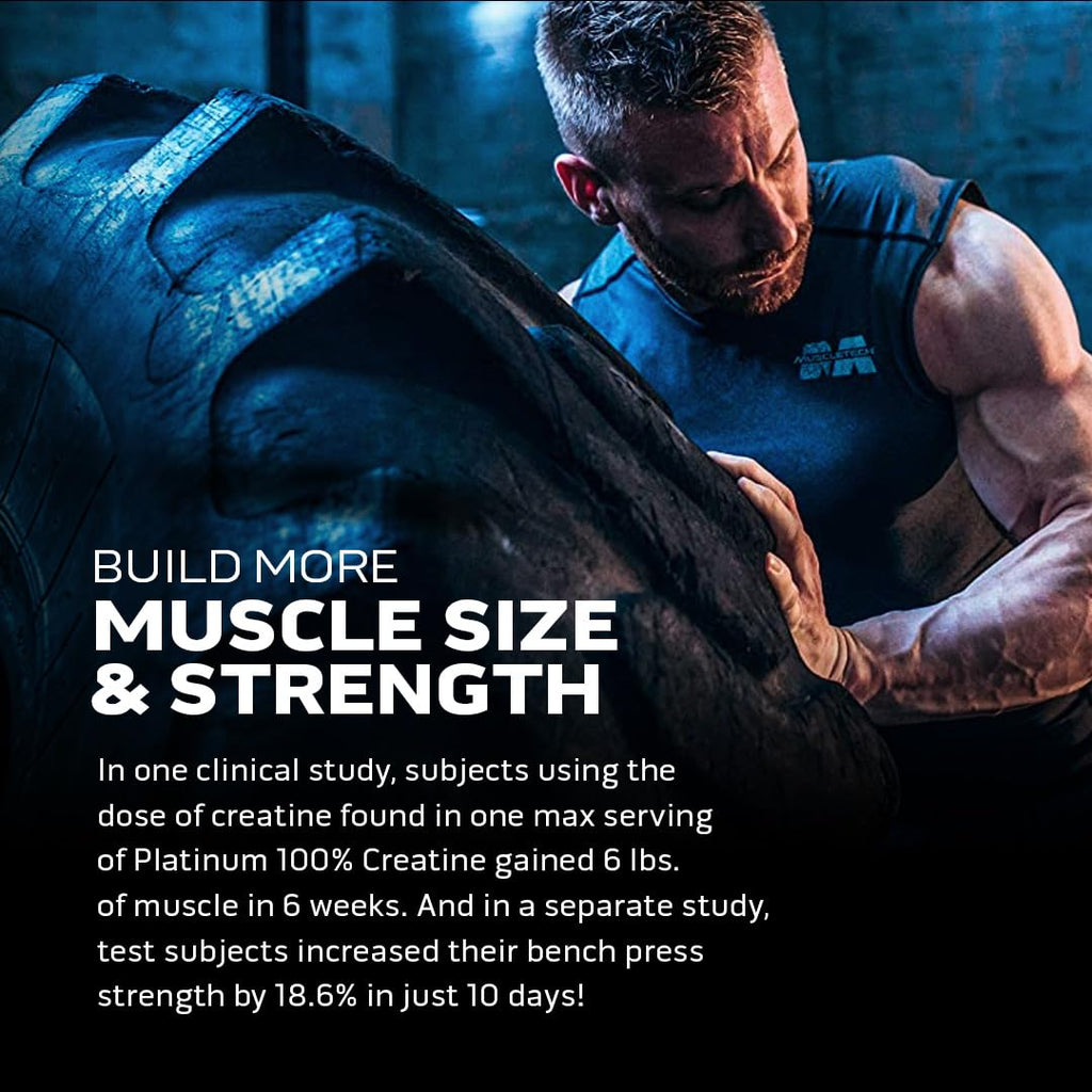 MUSCLETECH Platinum 100% Creatine - 250 gram Unflavoured – 83 Servings