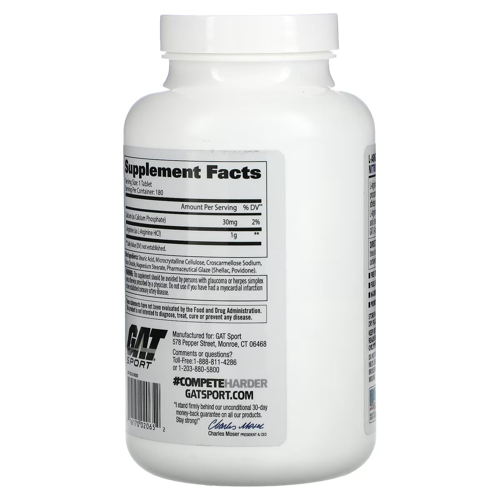 GAT Sports L-Arginine 180 Tablets