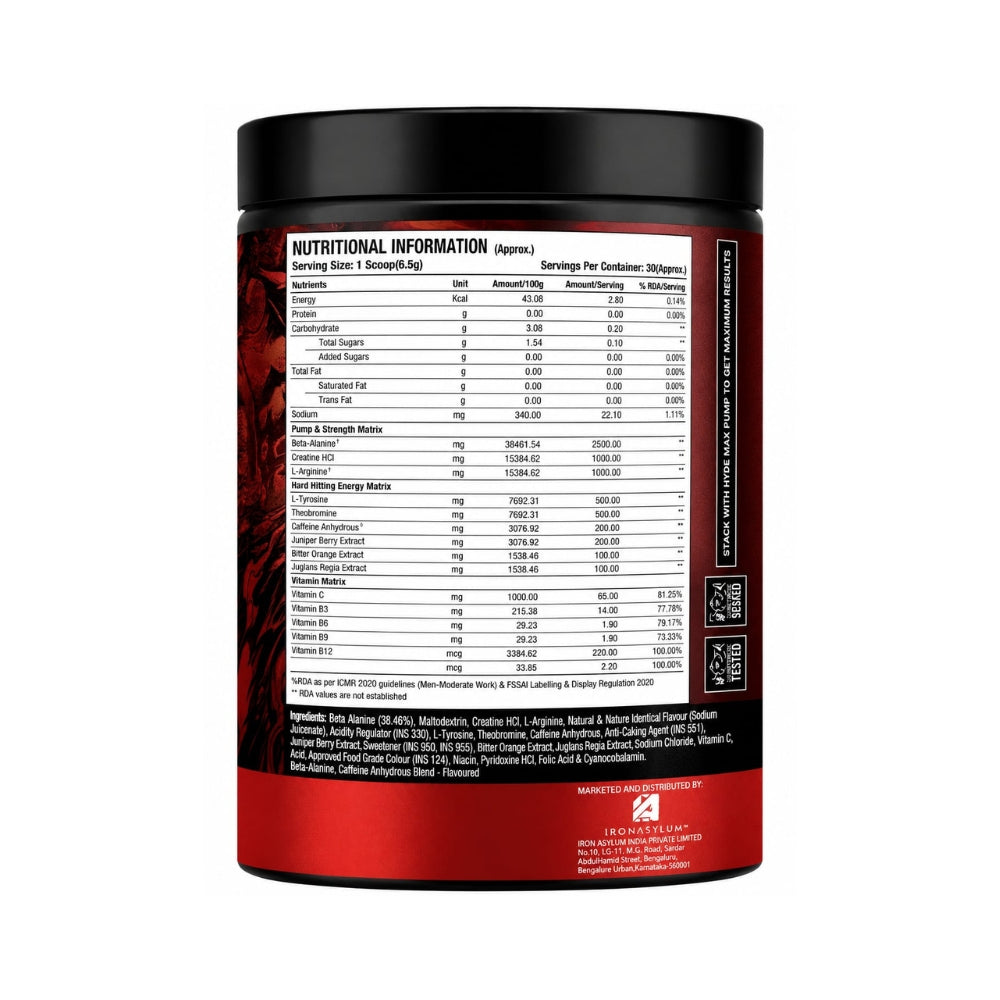 ProSupps Hyde Energy Pre-Workout – 30 Servings