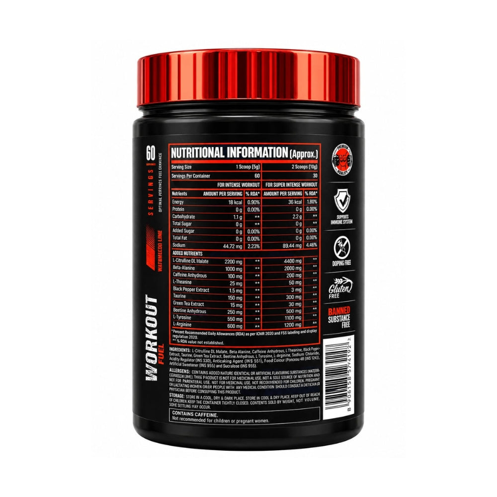 Karnage Pre Workout 60 Servings – Energy, Focus & Performance