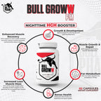 BullPharm Groww PM: Advanced HGH Support – 60 Capsules