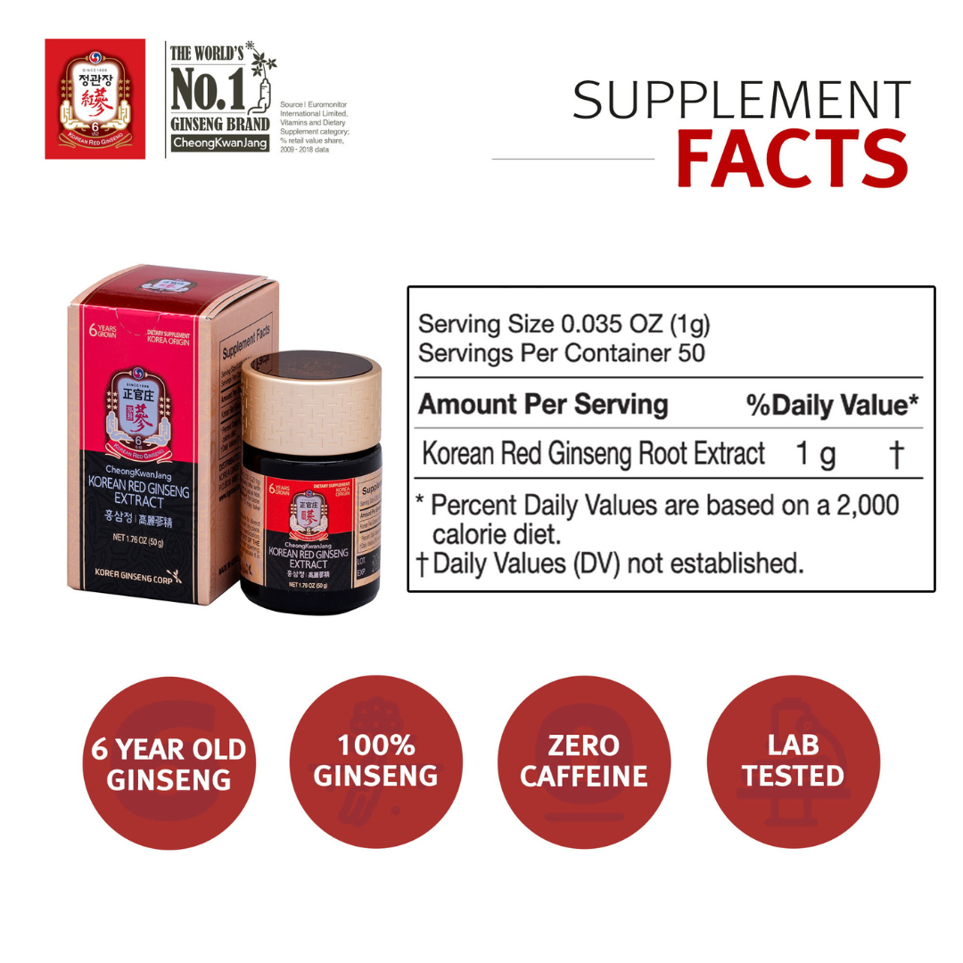 Korean Red Ginseng Extract Gel 120g for Energy
