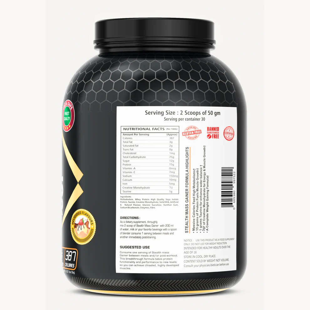 Mighty Nutrition Stealth Mass Gainer- 3KG