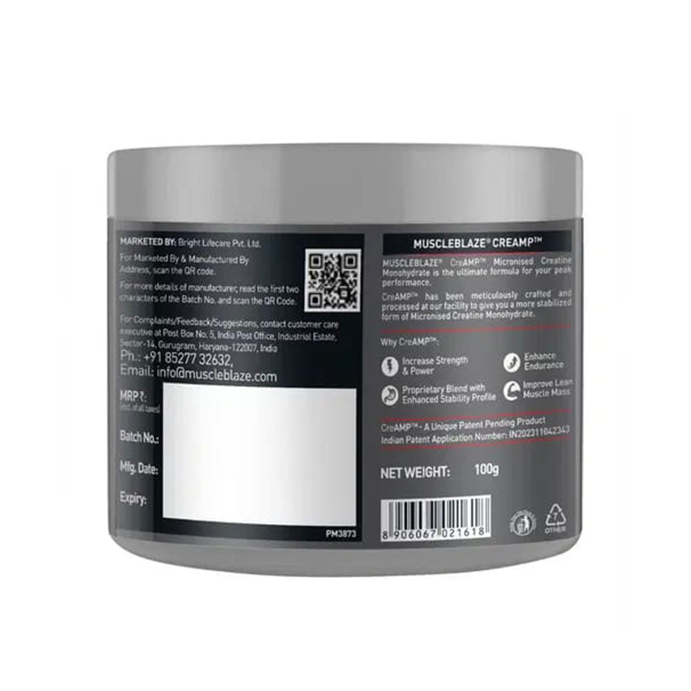 MuscleBlaze Creatine Cre AMP 320g | Trustified