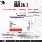 BullPharm Omega-3 Fish Oil Triple Strength 3X – 100 Softgels