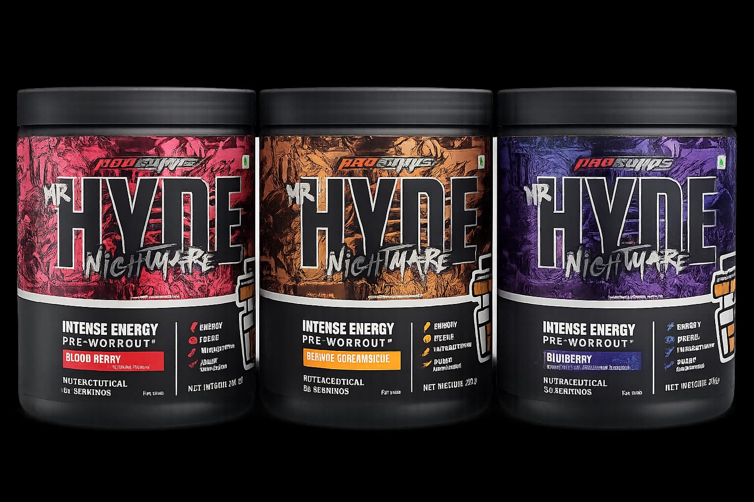 Hyde Nightmare Intense Pre-Workout for Muscle strength.