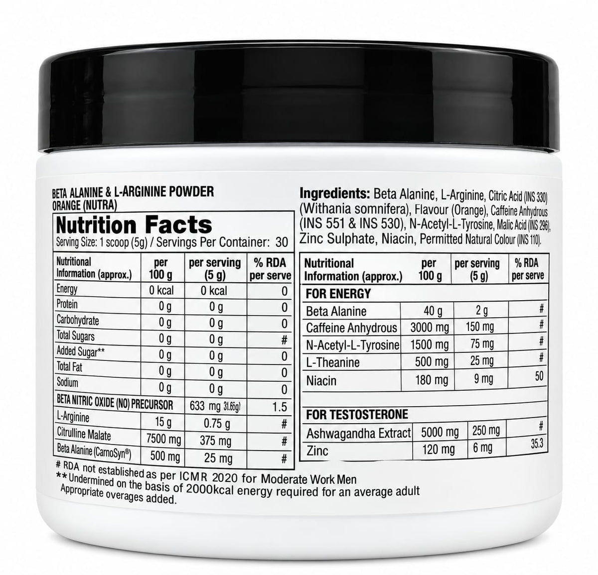 labrada super charge pre-workout concentrate