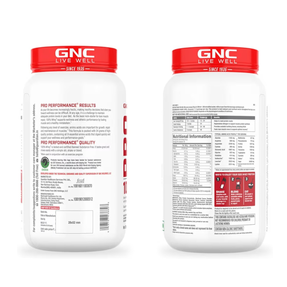 GNC Pro Performance 100% Whey Protein