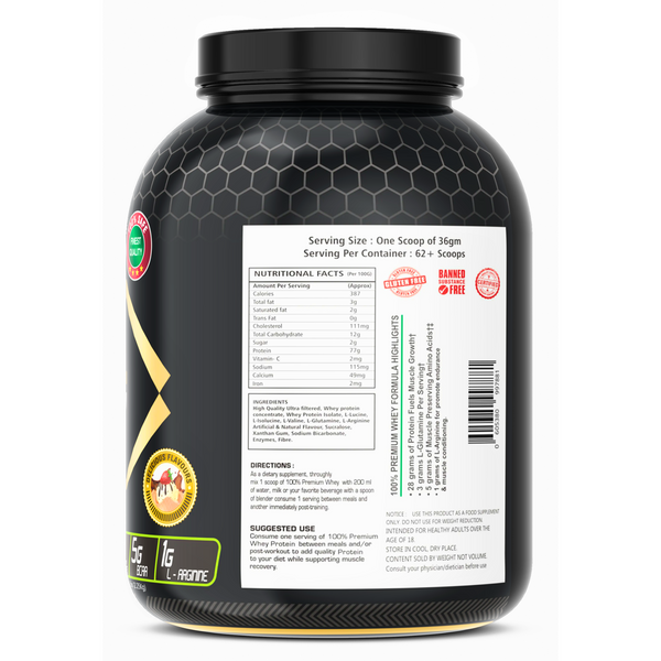Mighty Nutrition Premium Whey Protein with Isolate Whey Protein 5lbs