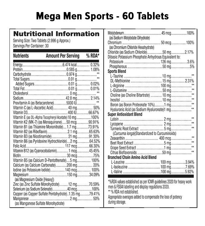 GNC Mega Men Sport Multivitamin