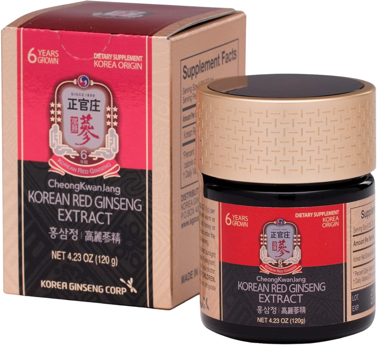 Korean Red Ginseng Extract Gel 120g for Energy