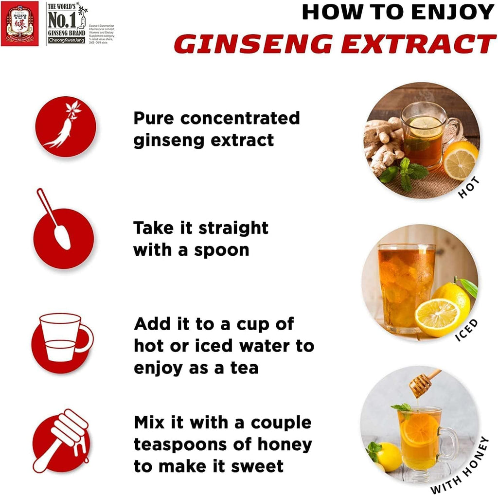 Korean Red Ginseng Extract Gel 120g for Energy