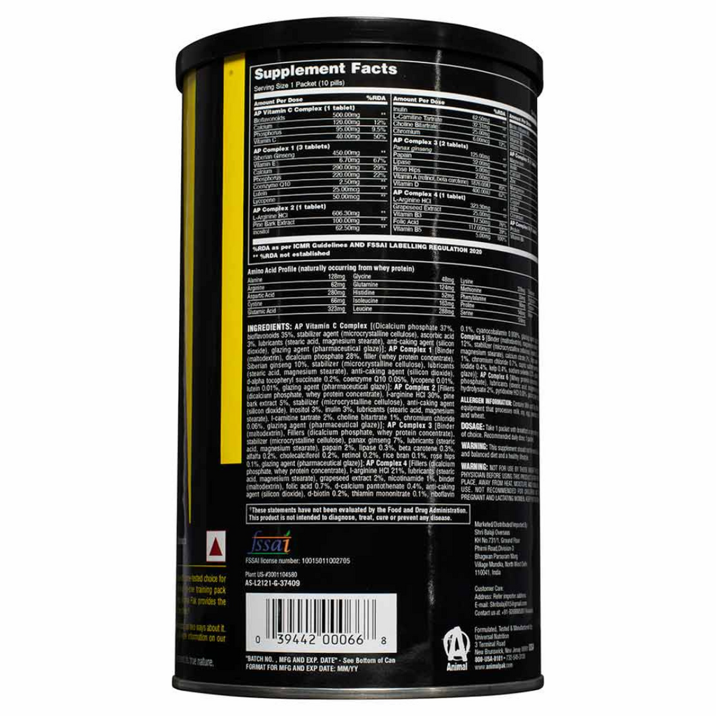 Universal Nutrition Animal Pak – 44 Packs