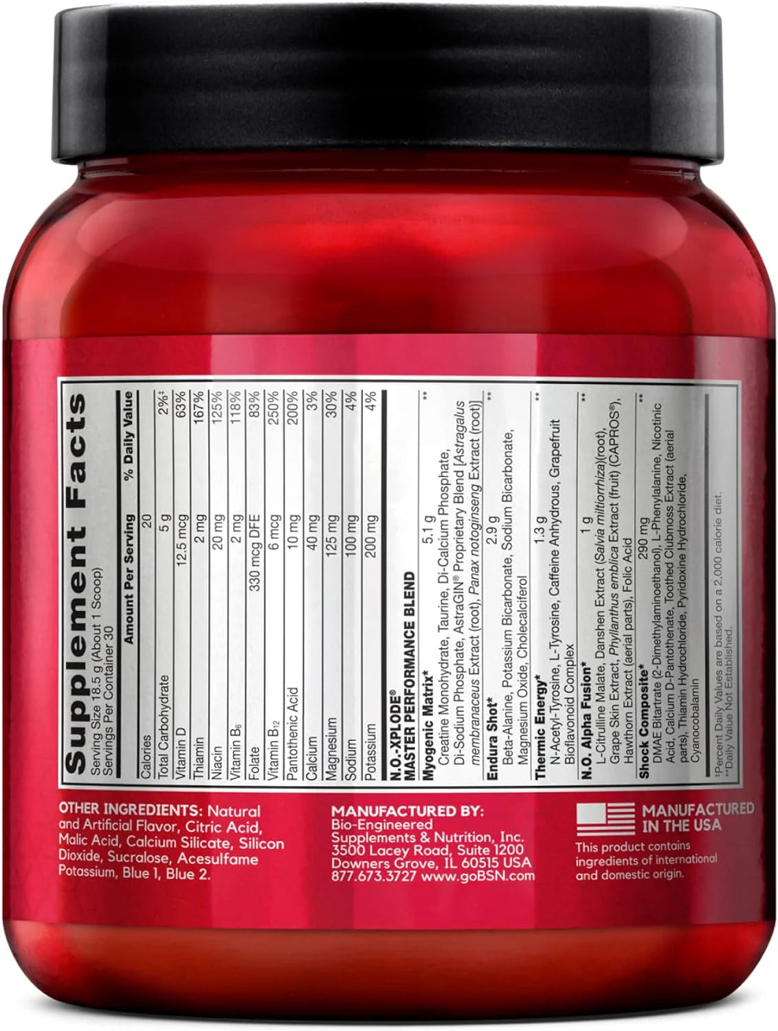 BSN N.O.-XPLODE Pre Workout for Energy & Performance