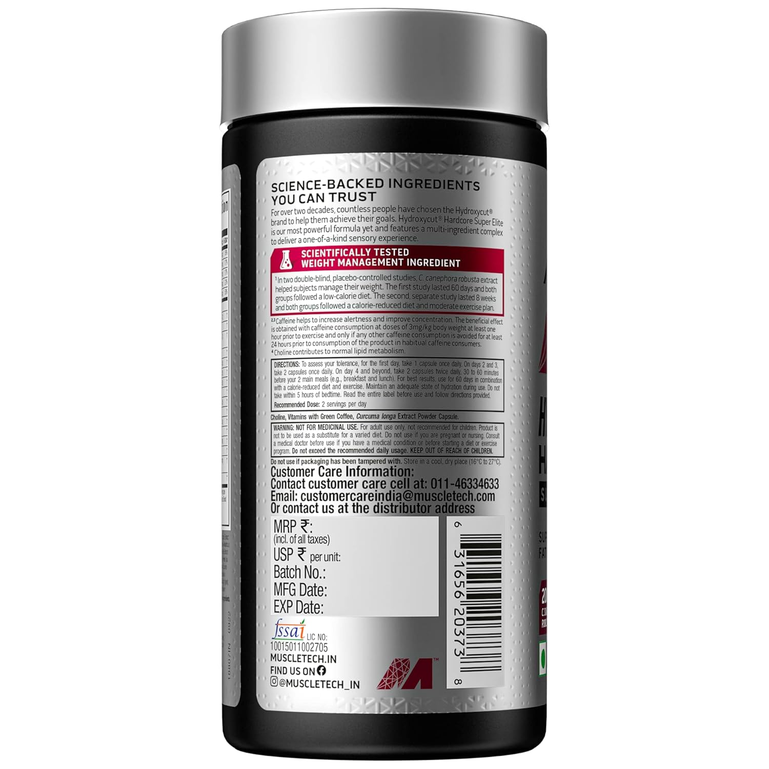 Muscletech Hydroxycut Elite – 100 CAPSULES