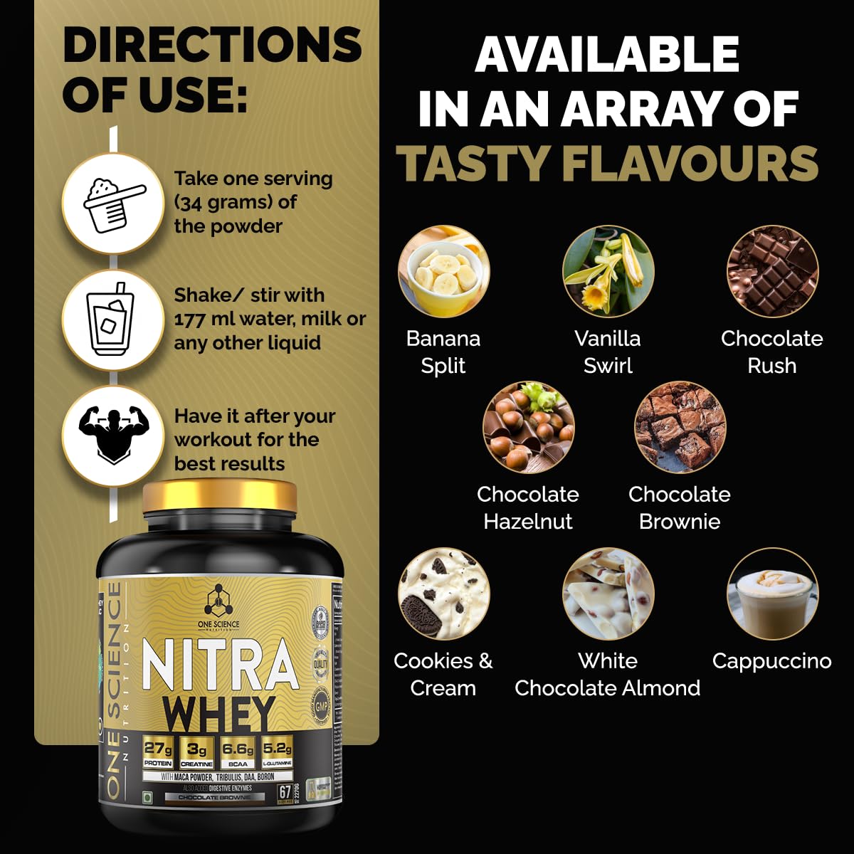 One Science Nitra Whey Protein - 5 lbs - CHOCOLATE RUSH