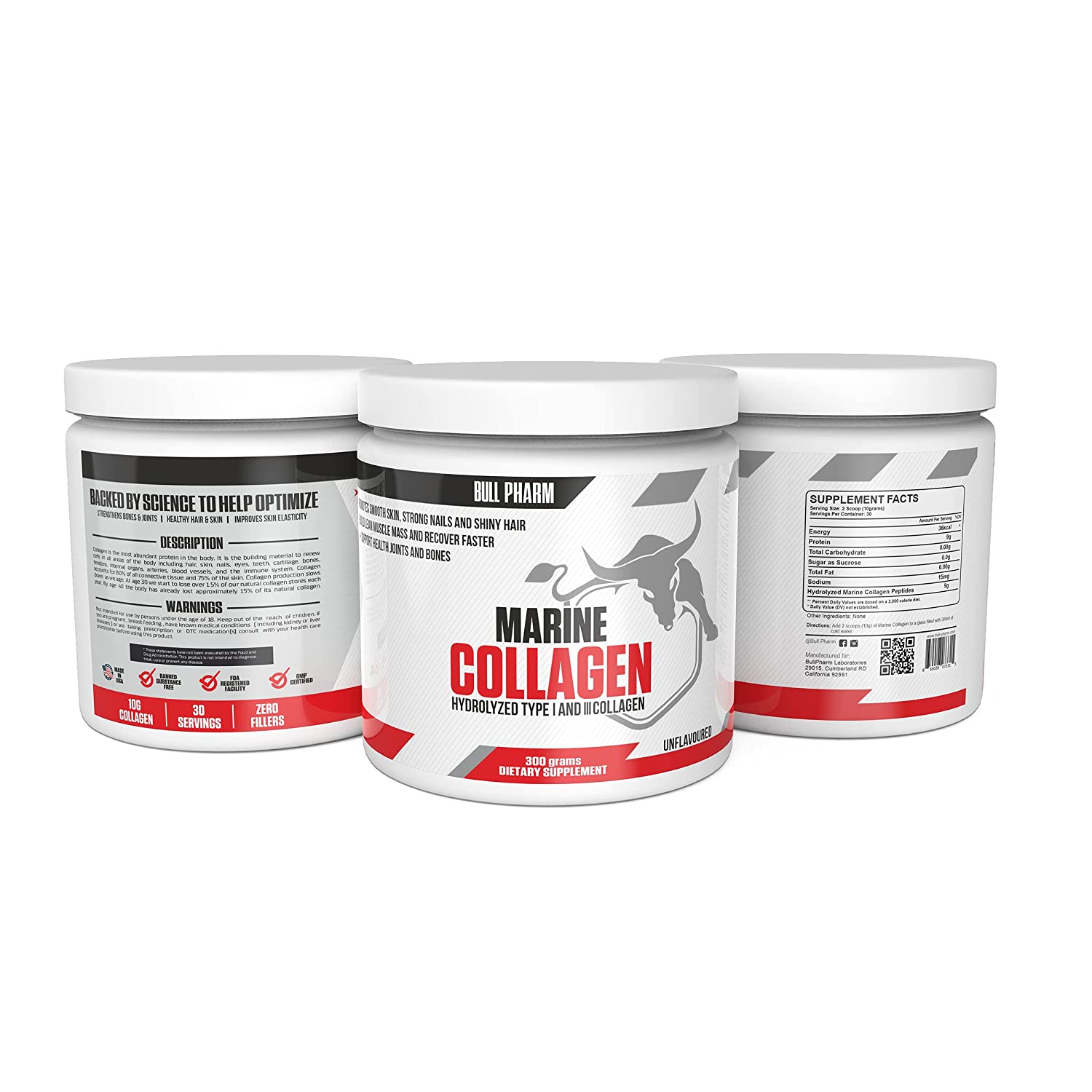 Marine Collagen Peptides Supplement for Skin & Joint Health