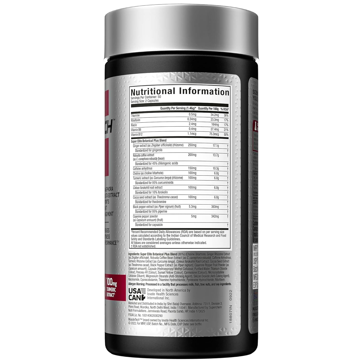 Muscletech Hydroxycut Elite – 100 CAPSULES