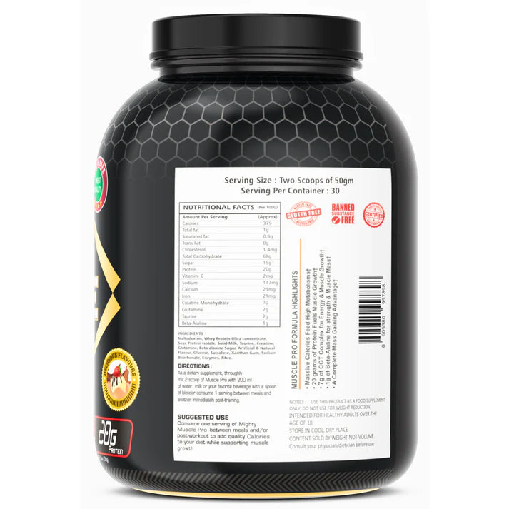 Mighty Muscle Pro Muscle Gainer 3kg