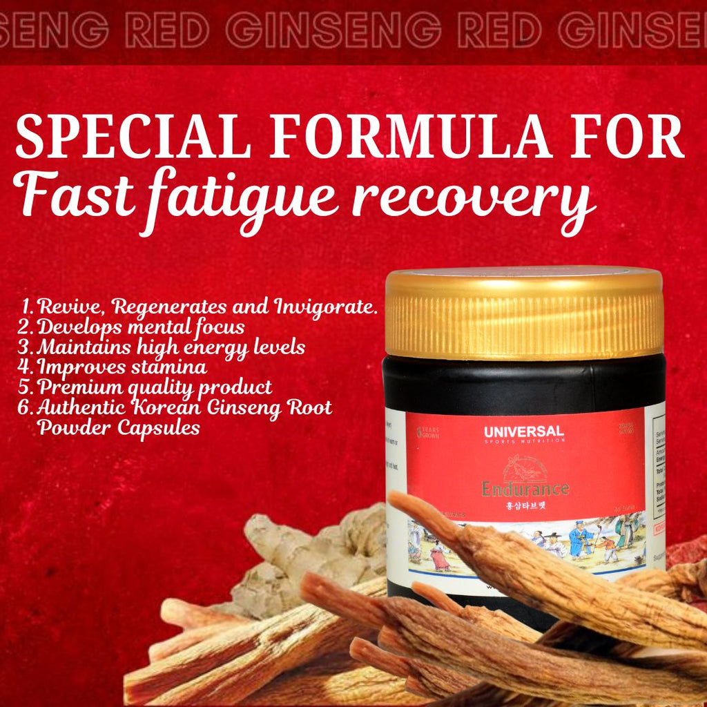 Korean Red Ginseng Endurance Capsules – Energy & Immunity