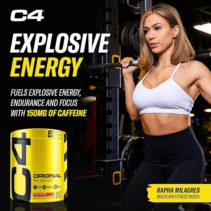 C4 Original Pre Workout – 150mg Caffeine, 60 Servings