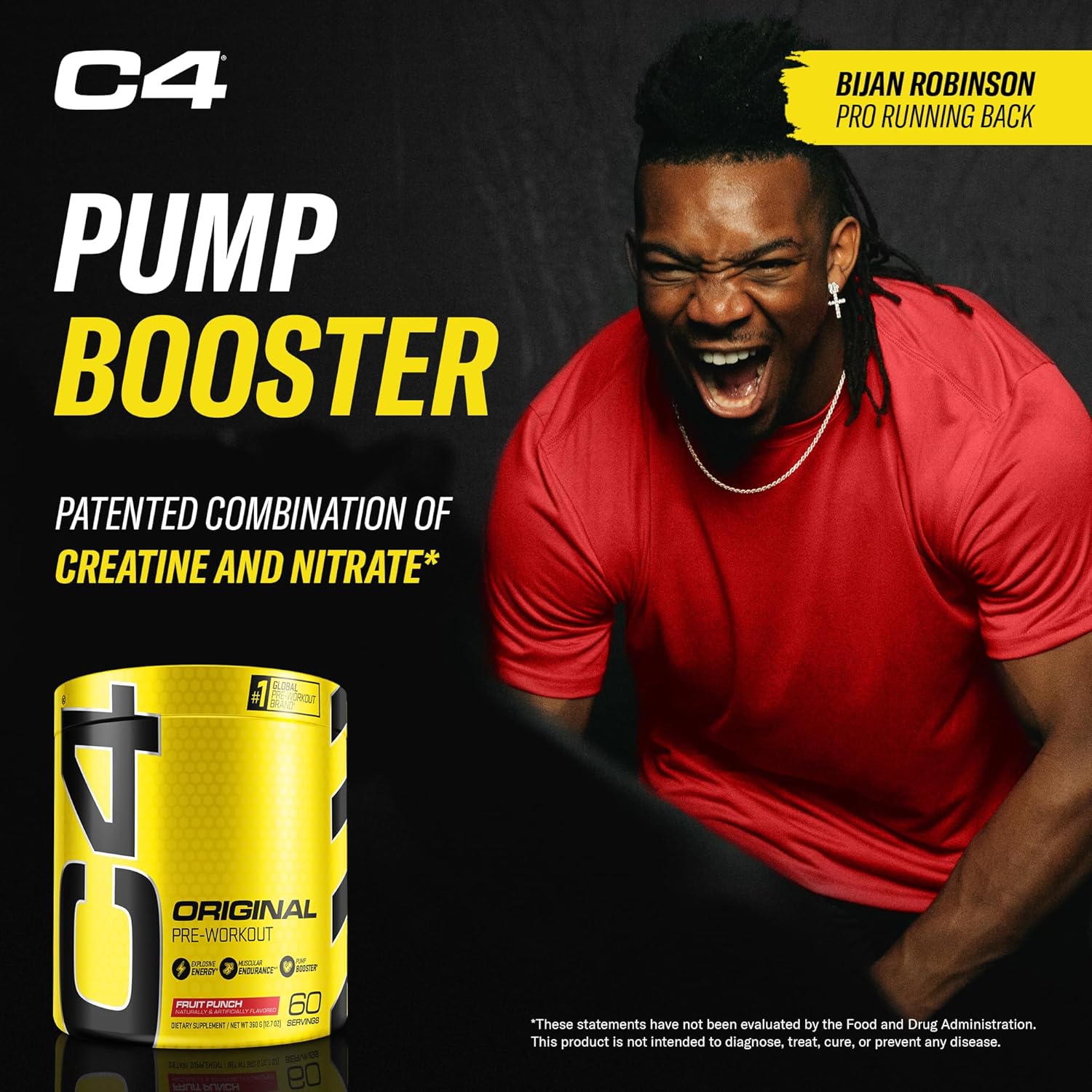 C4 Original Pre Workout – 150mg Caffeine, 60 Servings