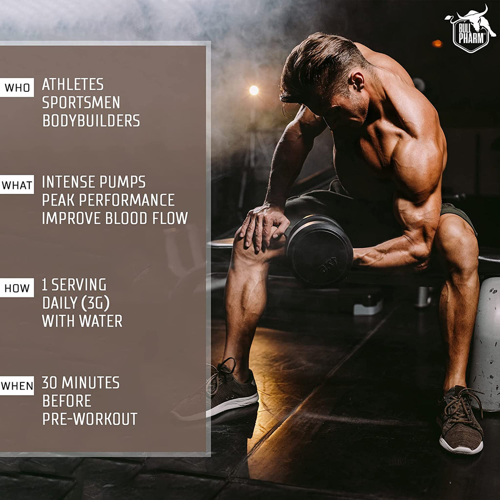 BullPharm Citrulline Malate 2:1 – Nitric Oxide & Performance
