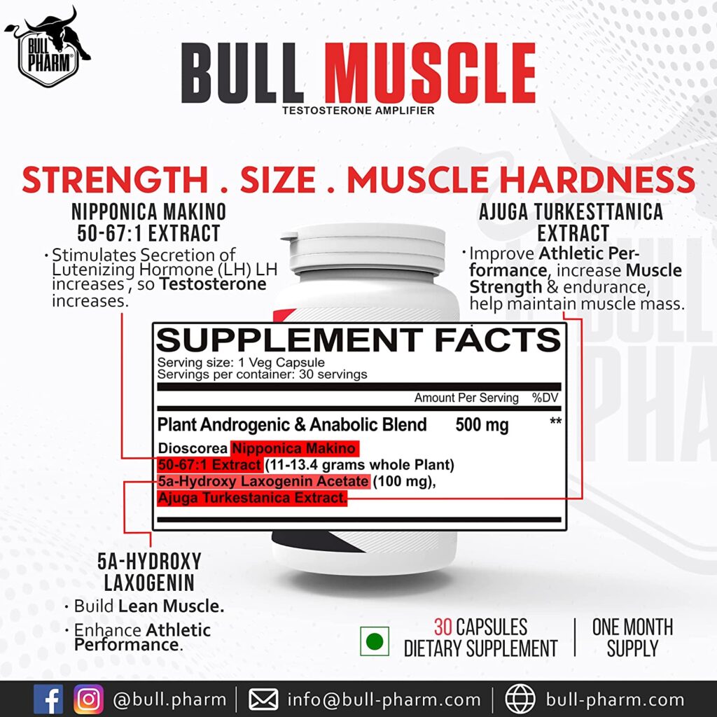 Bull Muscle Testosterone Amplifier for Lean Muscle Growth