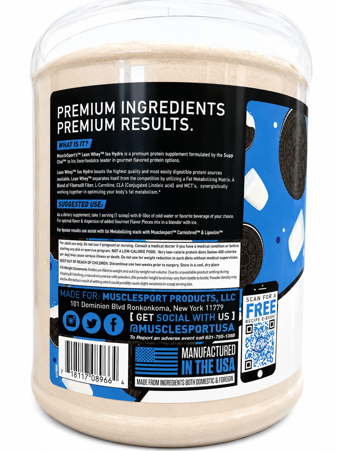MUSCLESPORT LEAN WHEY  ISO-HYDRO