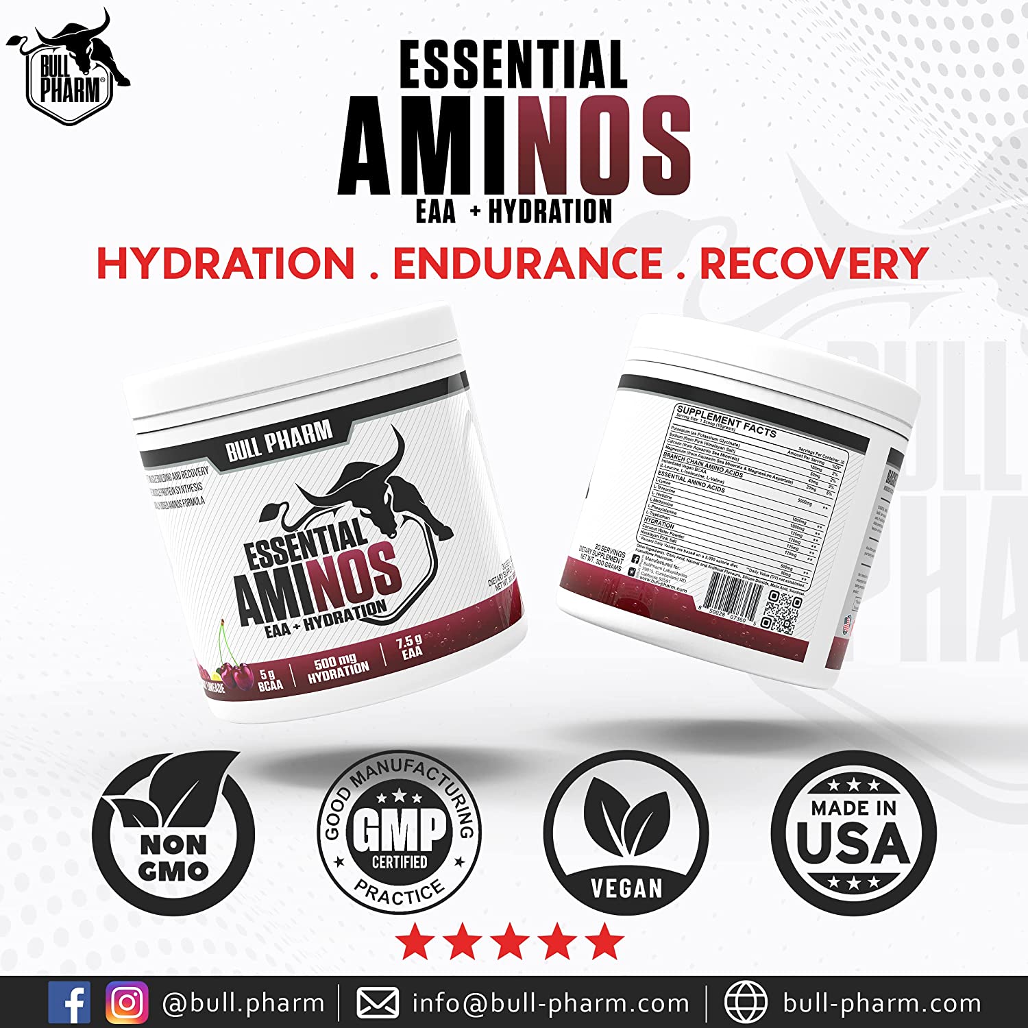 Bullpharm Essential Aminos  - 300 grams