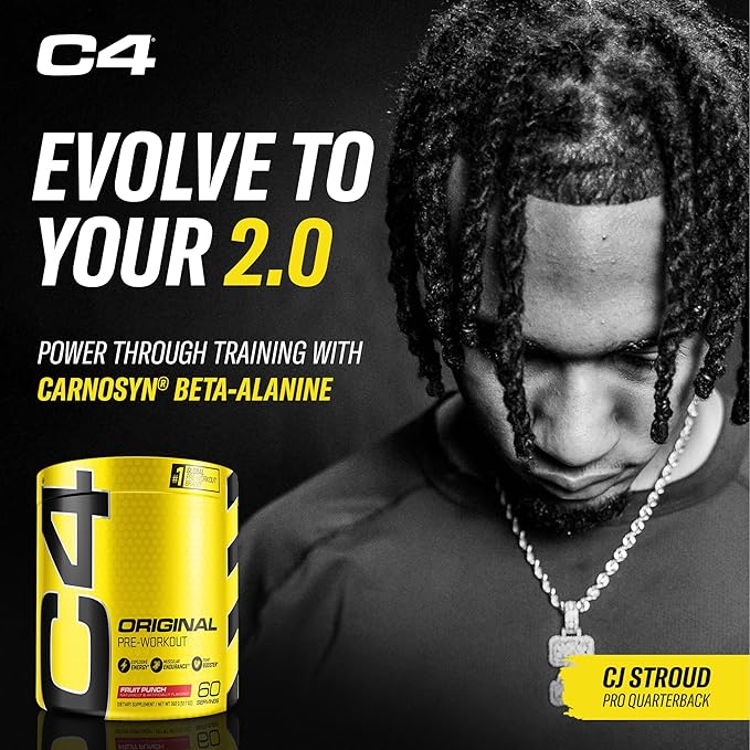 C4 Original Pre Workout – 150mg Caffeine, 60 Servings