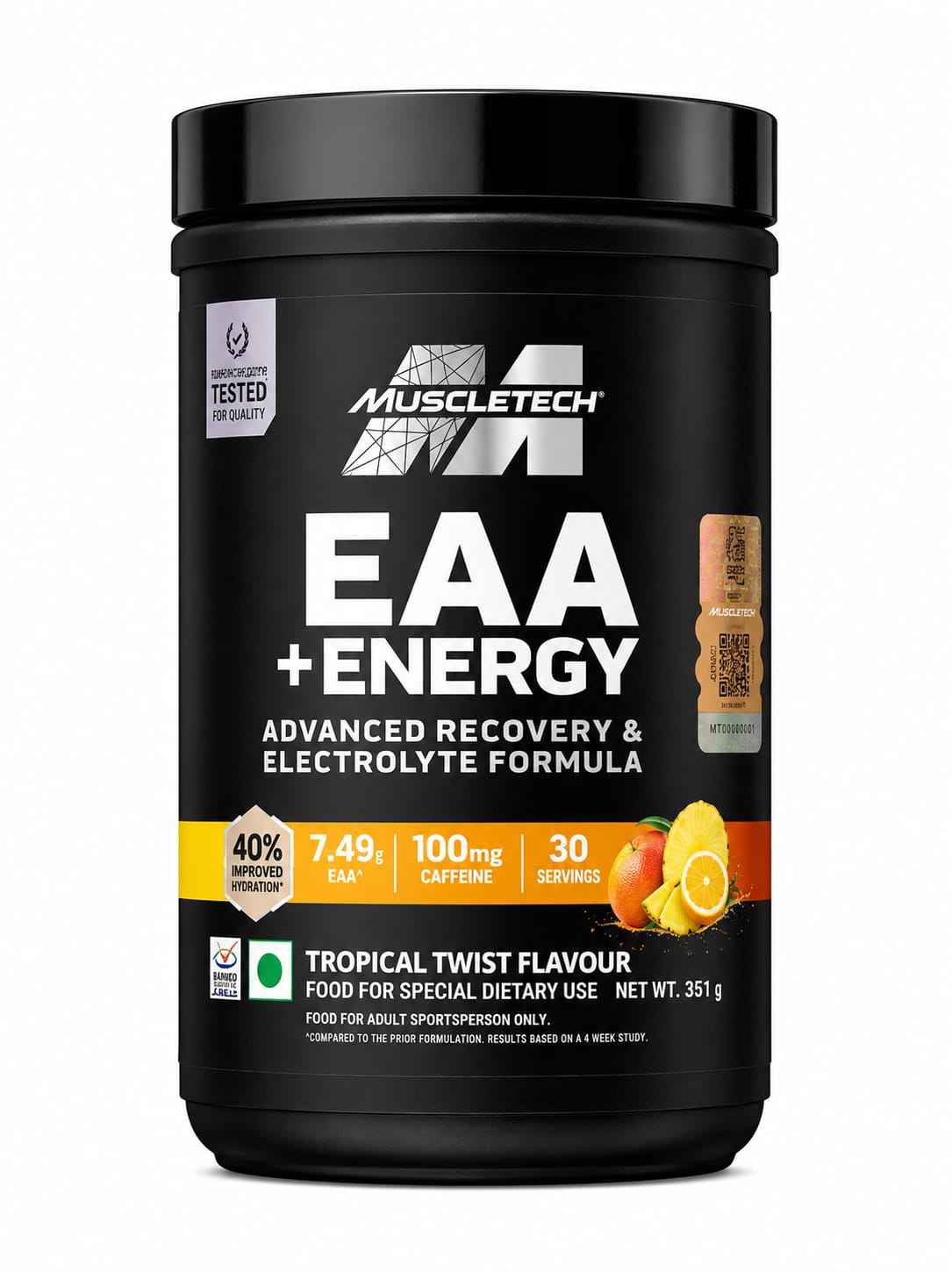 MuscleTech EAA+Energy – Sour Apple – 30 Servings