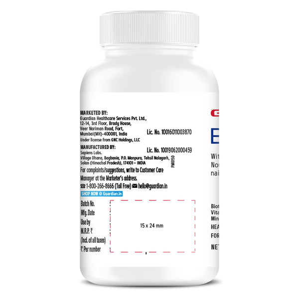 GNC Biotin+ Tablets Healthy Hair, Skin, and Nails- 30 TABLETS