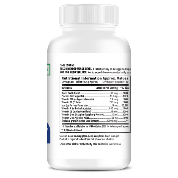 GNC Biotin+ Tablets Healthy Hair, Skin, and Nails- 30 TABLETS