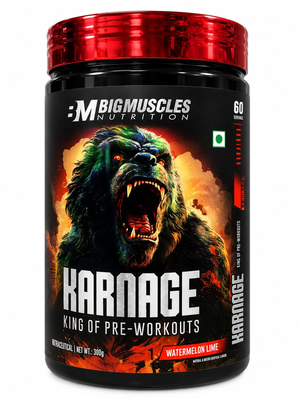 Karnage Pre Workout 60 Servings – Energy, Focus & Performance