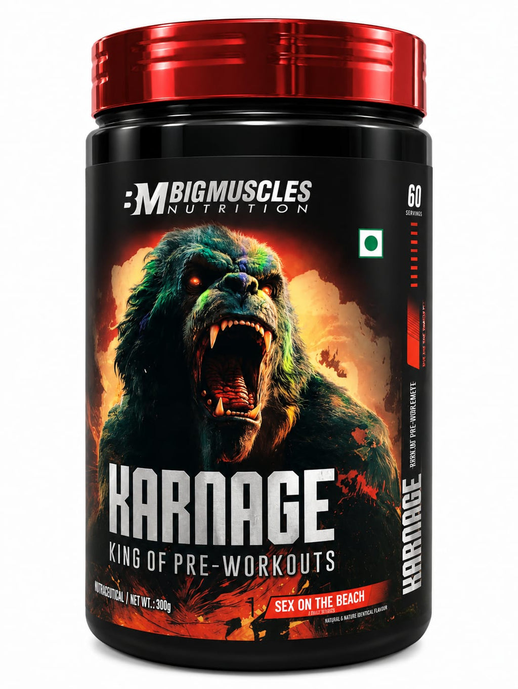 Karnage Pre Workout 60 Servings – Energy, Focus & Performance