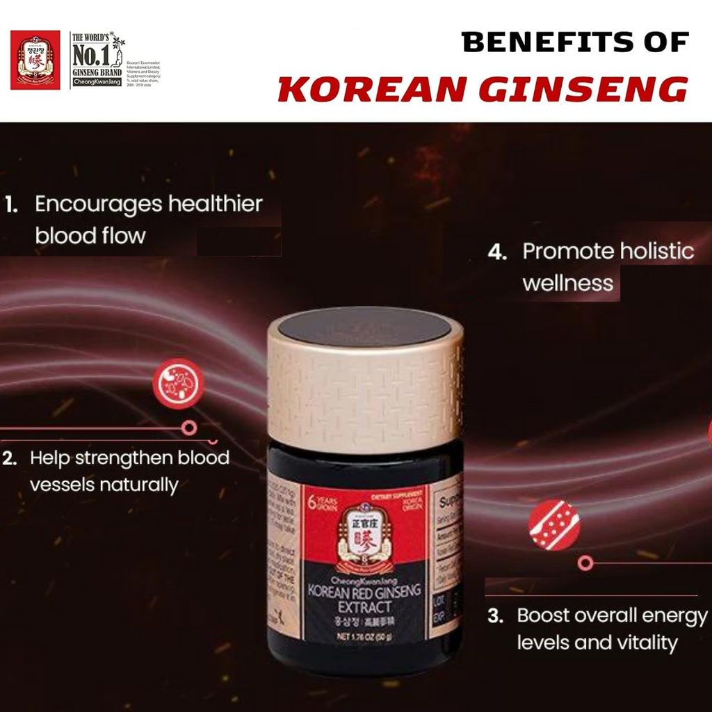 Korean Red Ginseng Extract Gel 120g for Energy