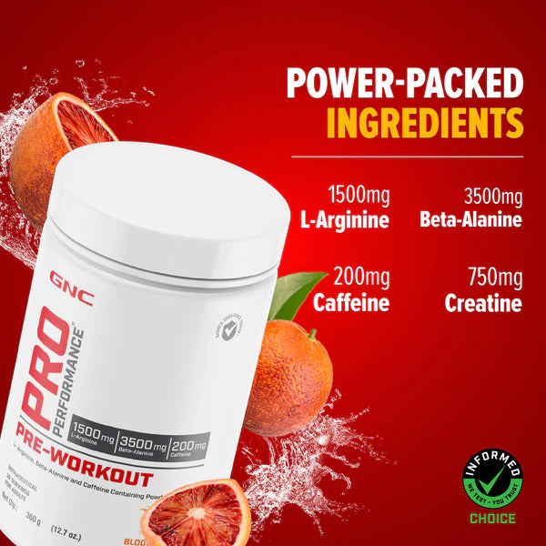 GNC Pro Performance Pre-Workout - 30 SERVINGS