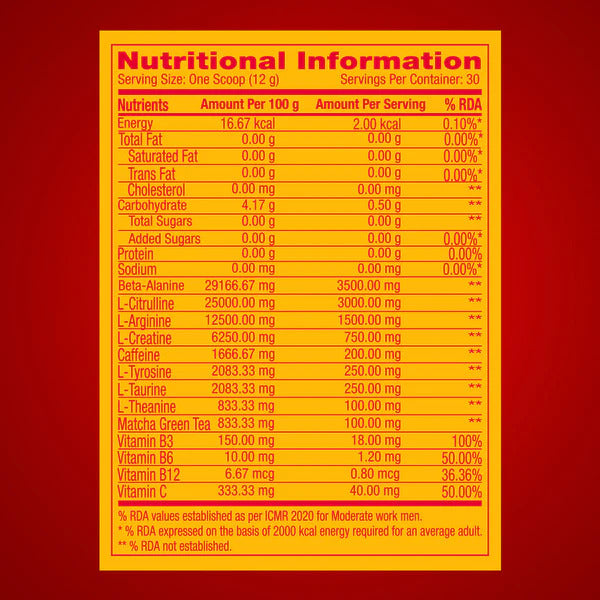 GNC Pro Performance Pre-Workout - 30 SERVINGS