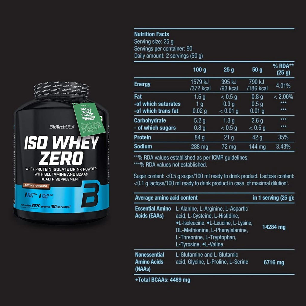 Biotech USA ISO Whey Zero Protein - 5LB