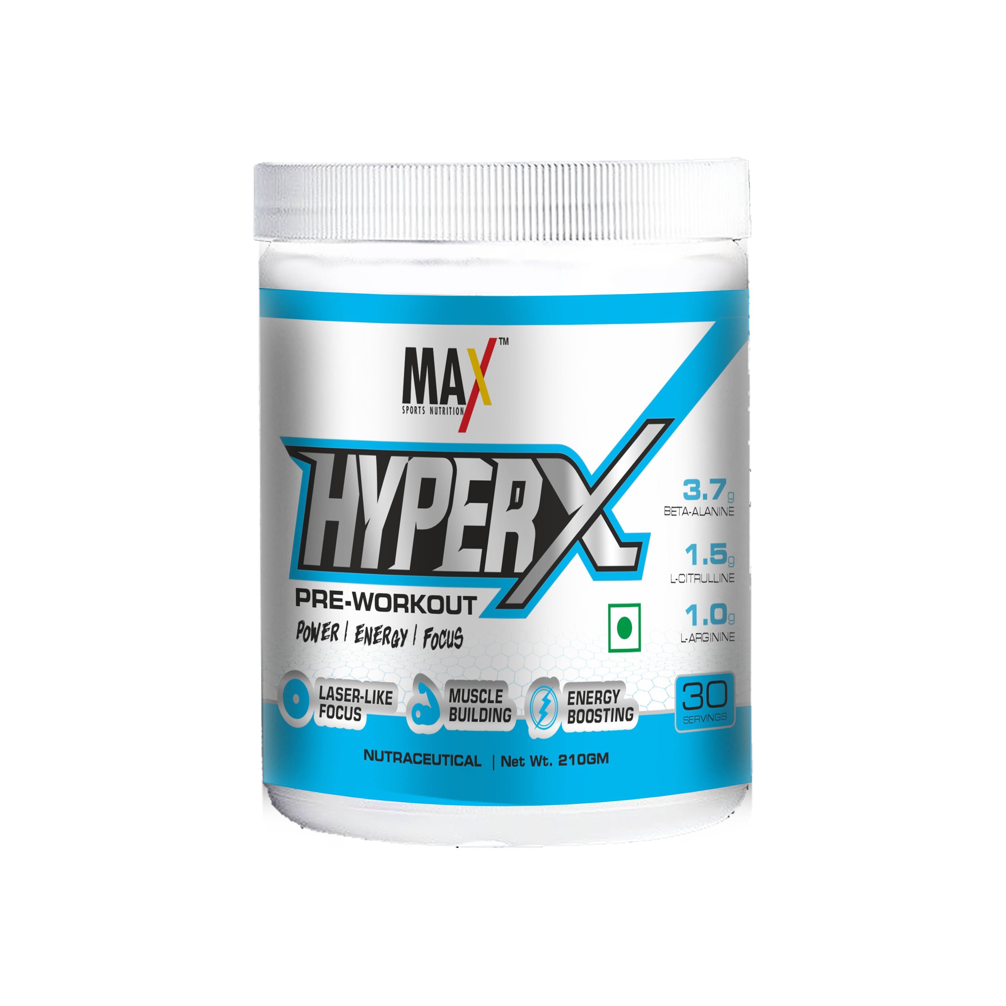 Max Sports Nutrition  Hyper X Pre Workout- 30 servings