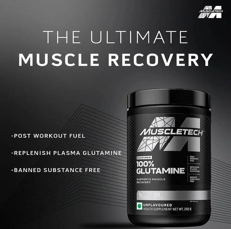 Muscletech™ Platinum 100% Glutamine – 250 GRAM