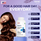 GNC Biotin 10000mcg Tablets -Your Path to Healthier Hair, Skin, and Nails