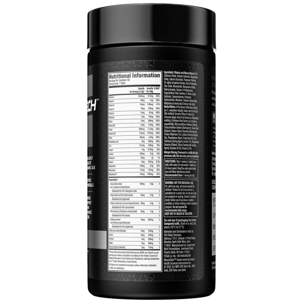 Muscletech Platinum MultiVitamin - 60 Tabs