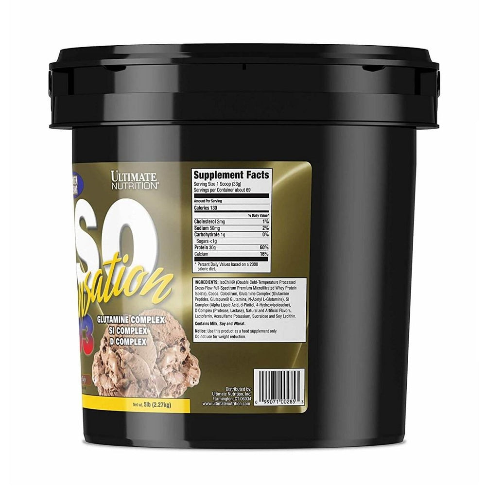 Ultimate Nutrition ISO Sensation - 93 Whey Protein Isolate - 5LB