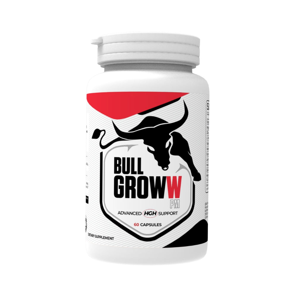 BullPharm Groww PM: Advanced HGH Support – 60 Capsules