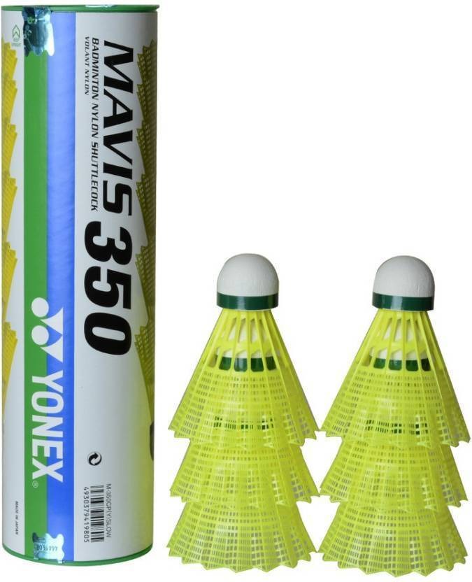 Yonex Mavis 350 Shuttlecock – Durable Nylon Green Cap