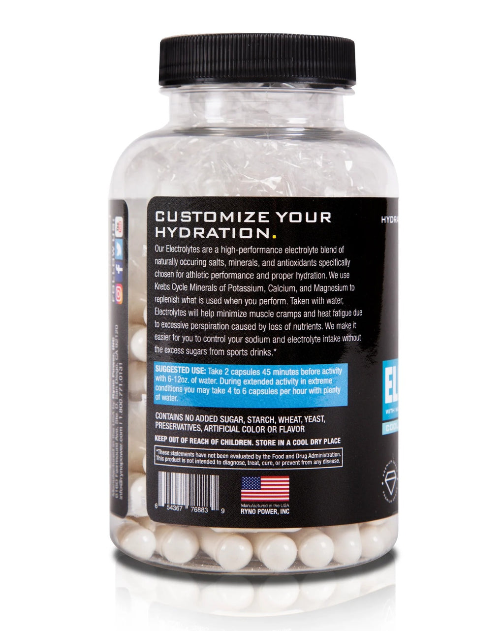 Ryno Power Electrolytes Capsules – Hydration