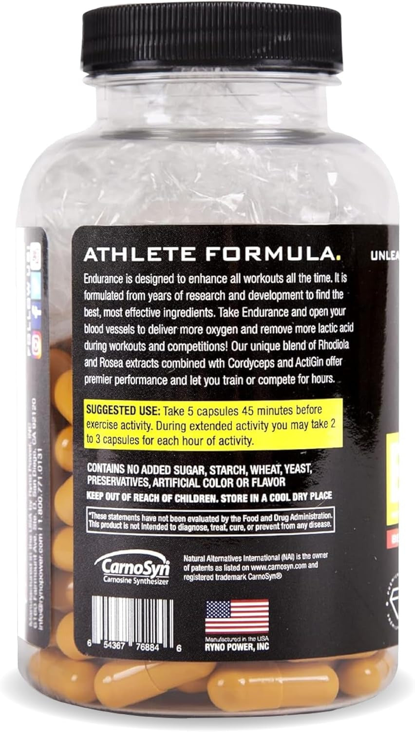 Endurance Supplement Capsules – Ryno Power Performance
